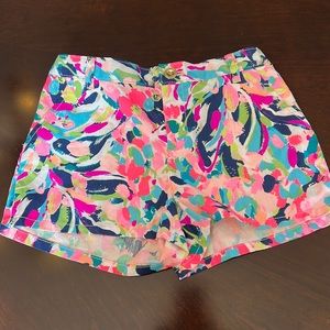 Lilly Pulitzer - Girls Size 14 - Mini Callahan Short - Multi Pina Colada Club
